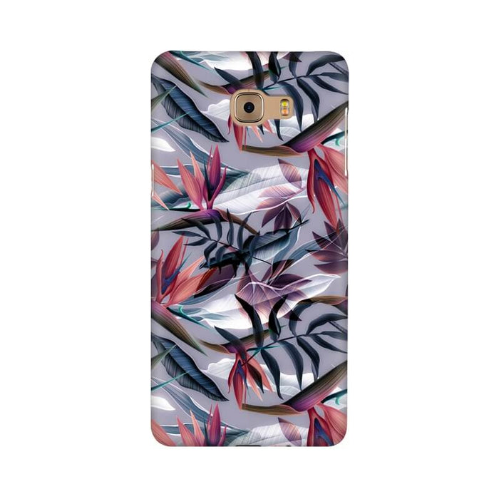 Leaves Pattern Abstract Designer Samsung C9 PRO Cover - The Squeaky Store