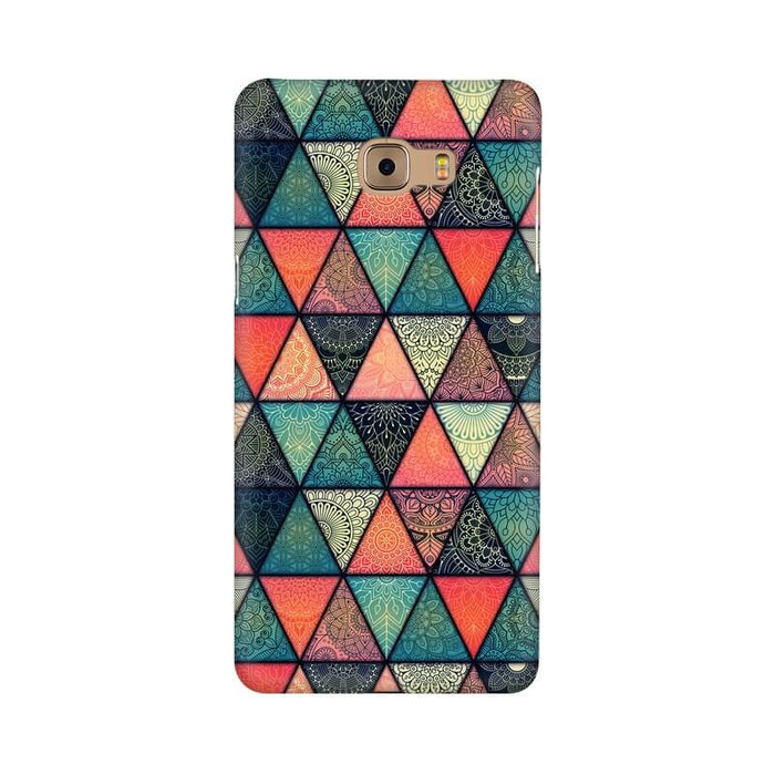 Triangular Colourful Pattern Samsung C9 Pro Cover - The Squeaky Store