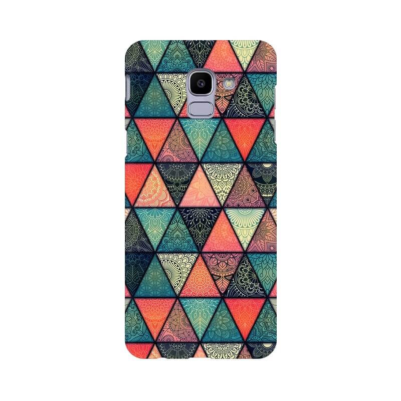 Triangular Colourful Pattern Samsung J6  Cover - The Squeaky Store