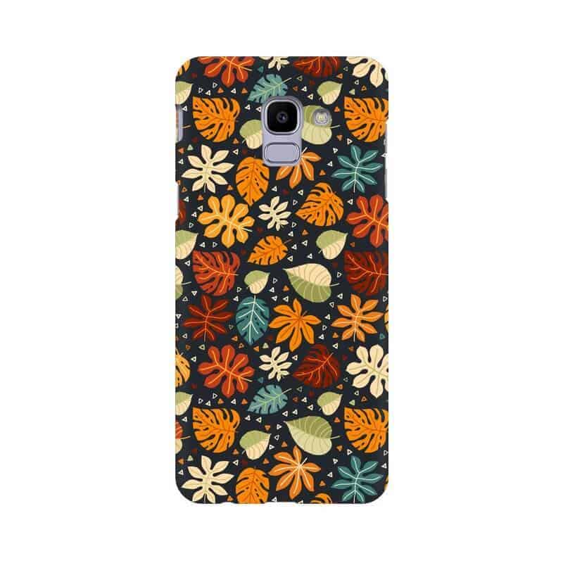 Leafy Abstract Pattern Designer Samsung J6 Cover - The Squeaky Store