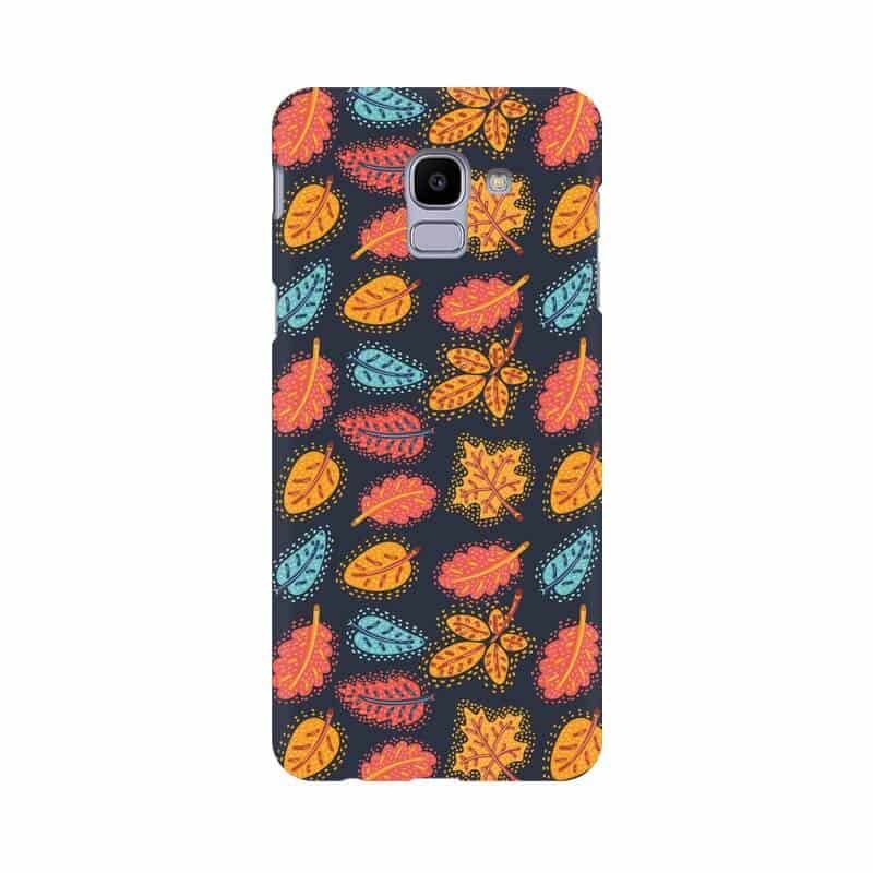 Leafy Abstract Pattern Designer Samsung J6 Cover - The Squeaky Store