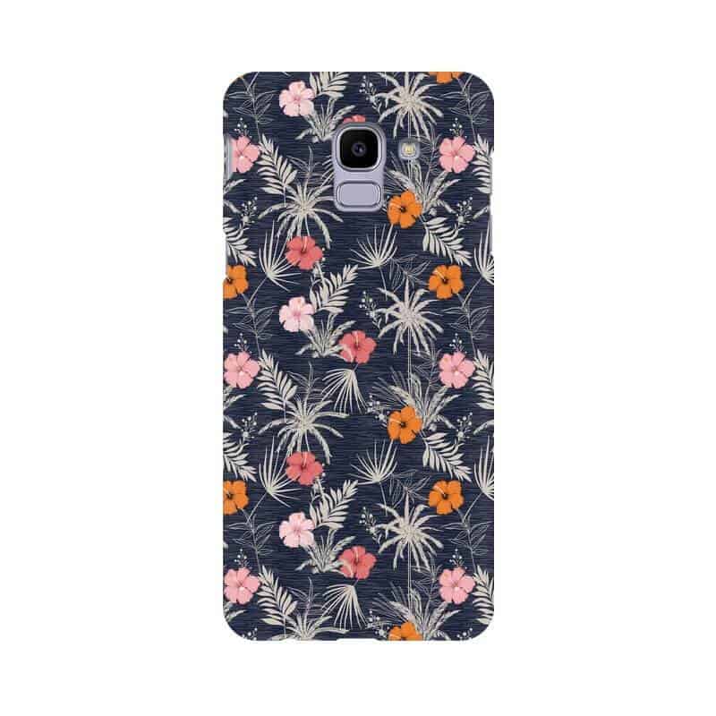 Leafy Abstract Pattern Designer Samsung J6 Cover - The Squeaky Store