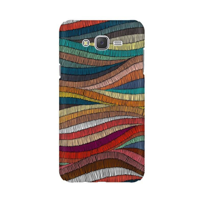 Colorful Abstract Wavy Pattern Samsung J7 NXT Cover - The Squeaky Store