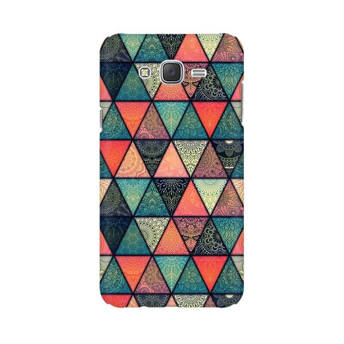 Triangular Colourful Pattern Samsung J7 NXT Cover - The Squeaky Store