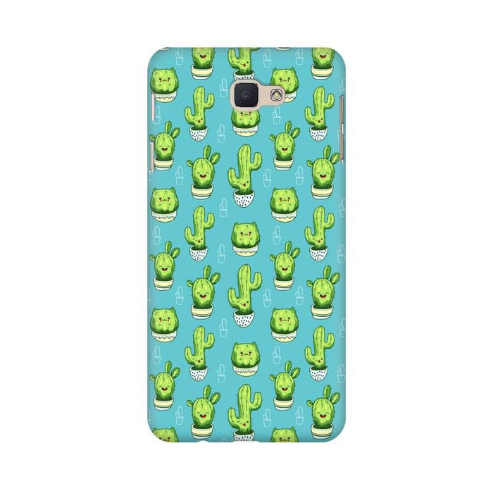 Kawaii Cactus Abstract Pattern Samsung J7 Prime Cover - The Squeaky Store