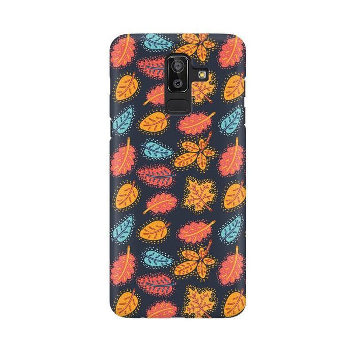 Colorful Leaves Pattern Samsung J8 Cover - The Squeaky Store