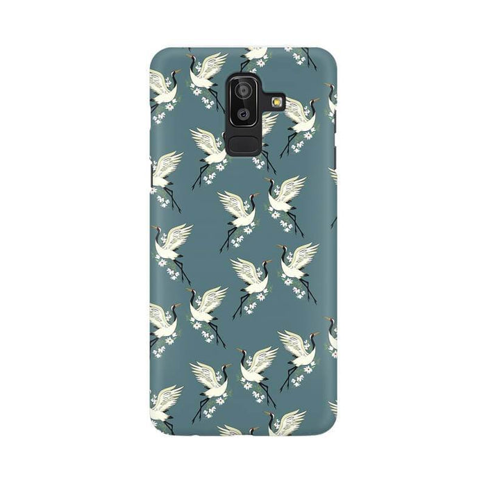 White Birds Abstract Pattern Samsung J8 Cover - The Squeaky Store