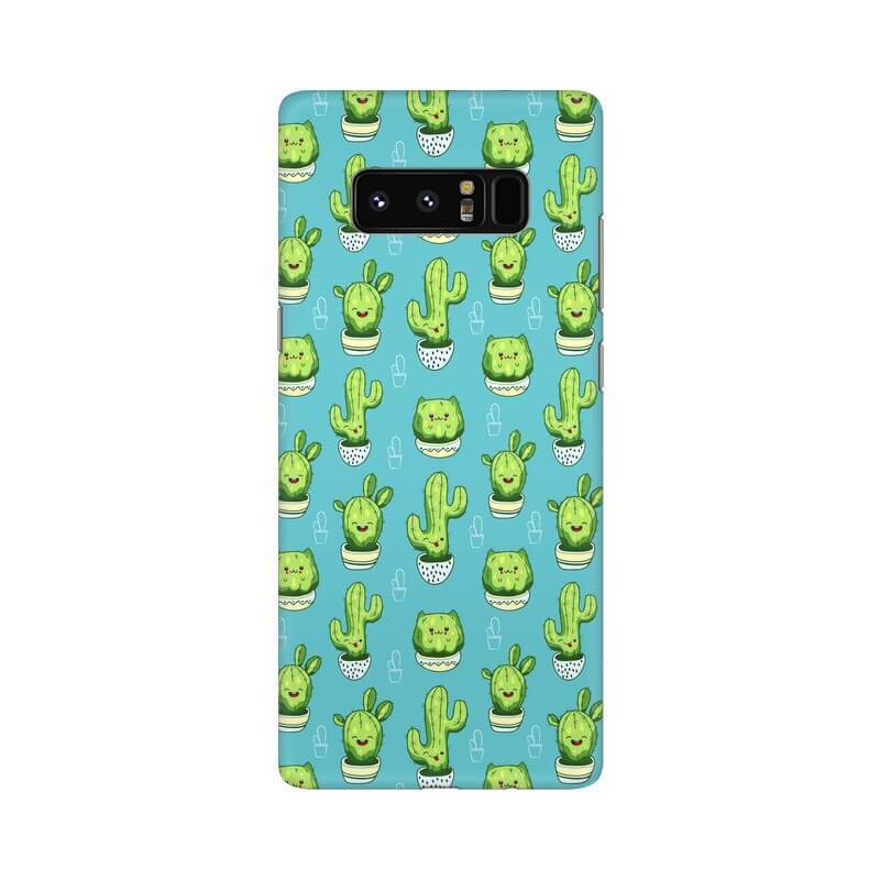 Kawaii Cactus Pattern Designer Samsung Note 8 Cover - The Squeaky Store