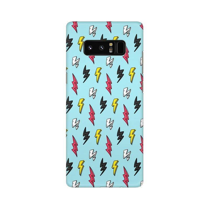 Colorful Thunder Designer Abstract Pattern Samsung Note 8 Cover - The Squeaky Store