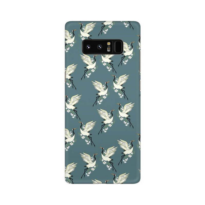 White Birds Abstract Pattern Samsung S10 Cover - The Squeaky Store