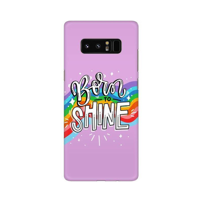 Born to Shine Quote Designer Illustration Samsung Note 8 Cover - The Squeaky Store