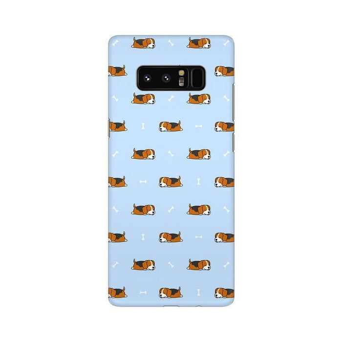 Cute Dog with Bone Pattern Designer Samsung Note 8 Cover - The Squeaky Store
