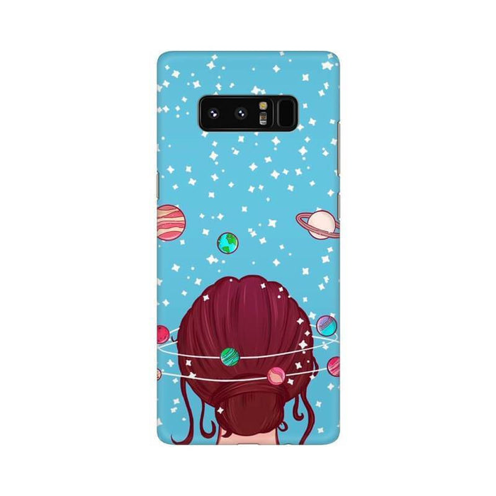 Planet Lover Girl Pattern Designer Samsung Note 8 Cover - The Squeaky Store