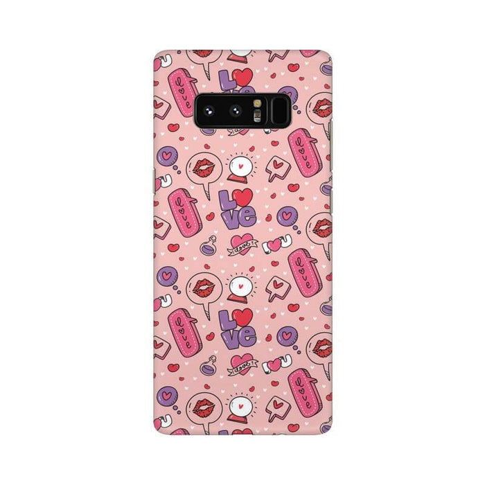 Cute Kitten Designer Abstract Pattern Samsung Note 8 Cover - The Squeaky Store