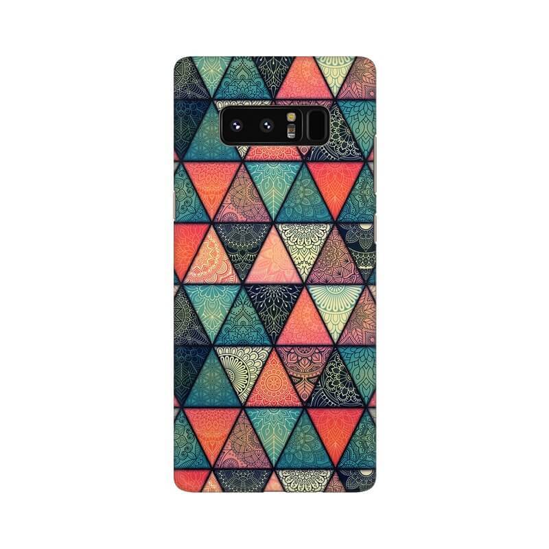 Triangular Colourful Pattern Samsung Note 8 Cover - The Squeaky Store