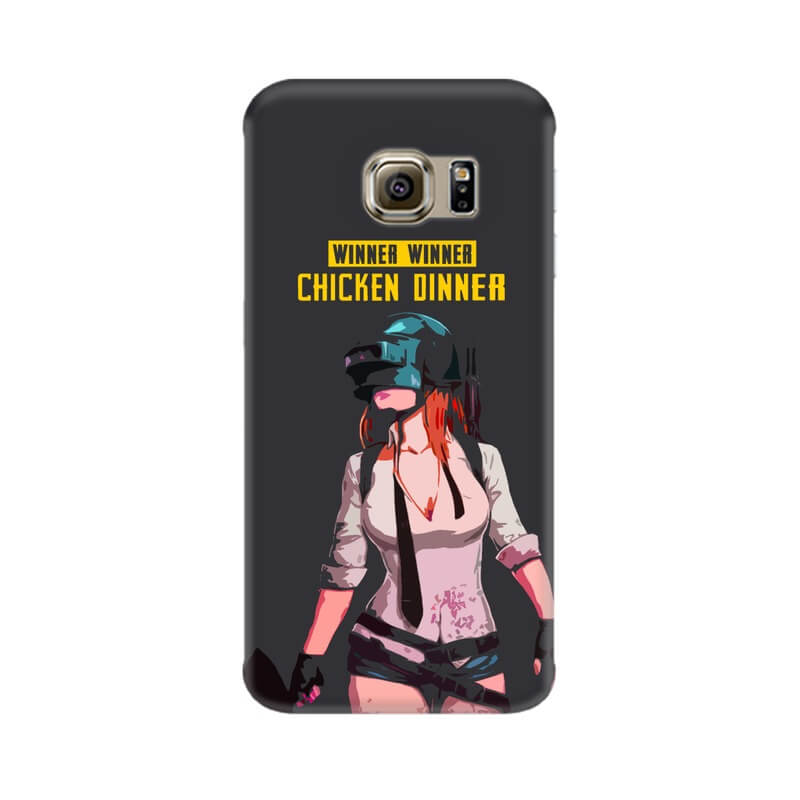 PUBG Winner Winner Chicken Dinner Designer Samsung S7 Edge Cover - The Squeaky Store