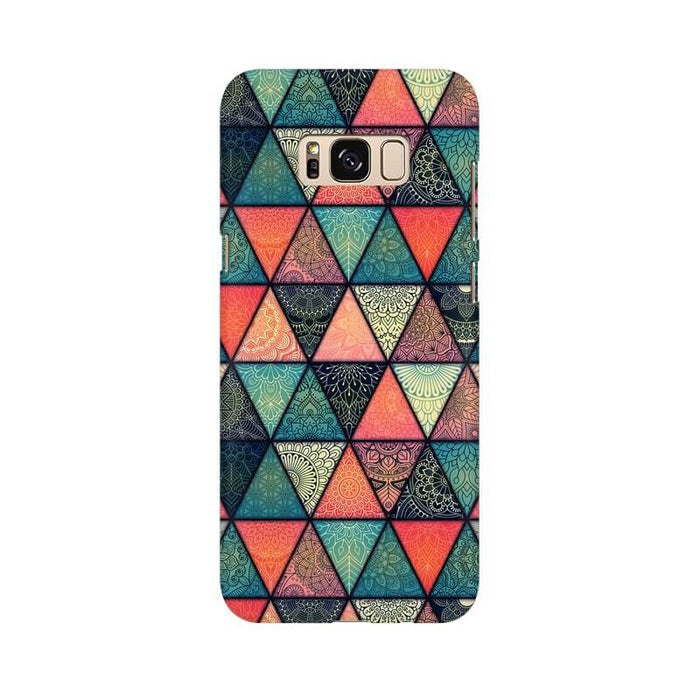 Triangular Colourful Pattern Samsung S8 Cover - The Squeaky Store