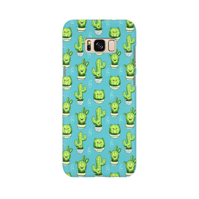 Kawaii Cactus Abstract Pattern Samsung S8 Cover - The Squeaky Store