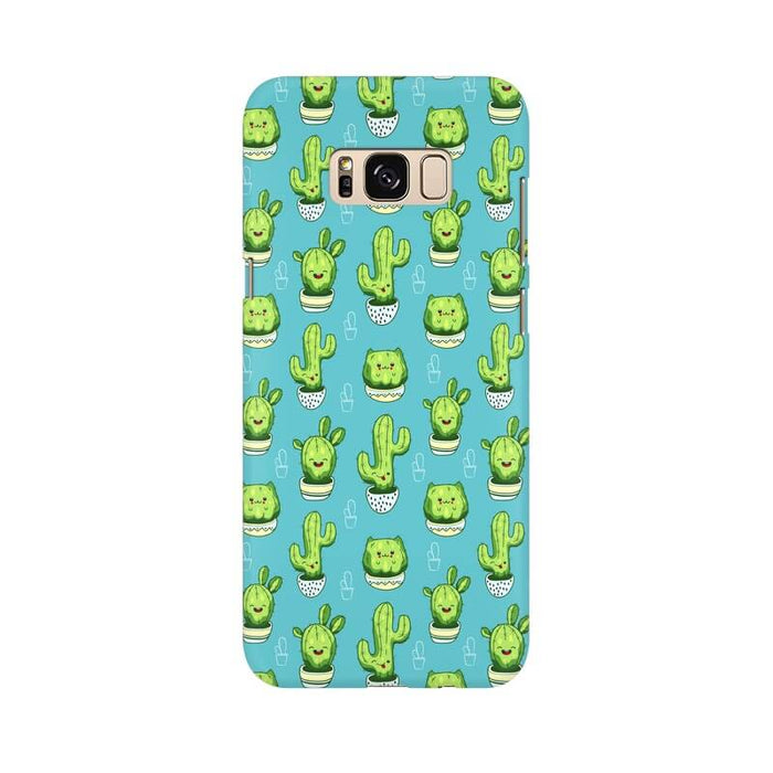 Kawaii Cactus Abstract Pattern Samsung S8 Cover - The Squeaky Store