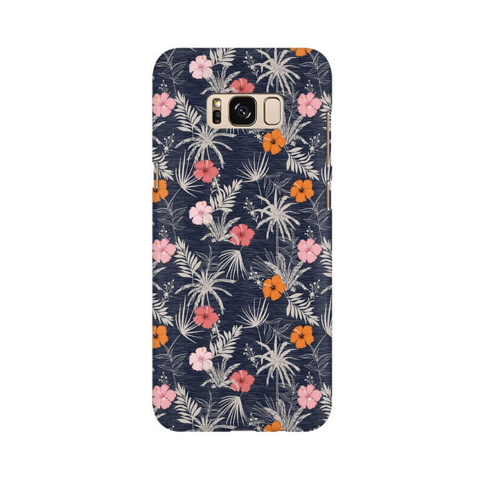 Leaves & Flowers Abstract Pattern Samsung S8 Cover - The Squeaky Store
