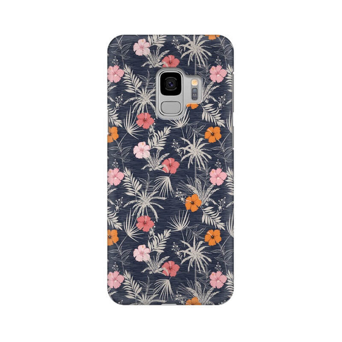 Leaves & Flowers Abstract Pattern Samsung S9 Cover - The Squeaky Store