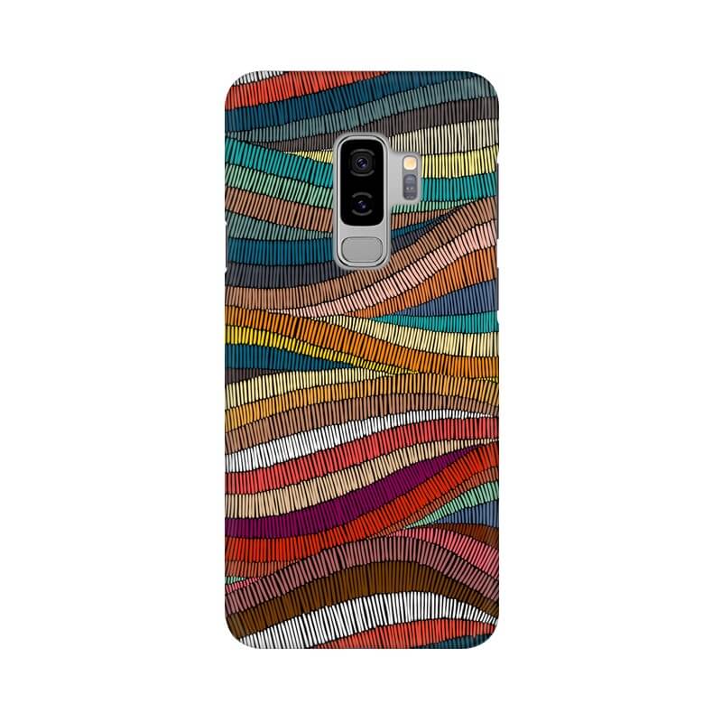 Colorful Abstract Wavy Pattern Samsung S9 PLUS Cover - The Squeaky Store