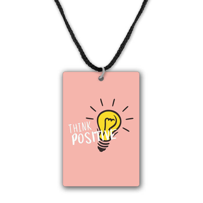 Think Positive Printed Pendant Necklace - The Squeaky Store