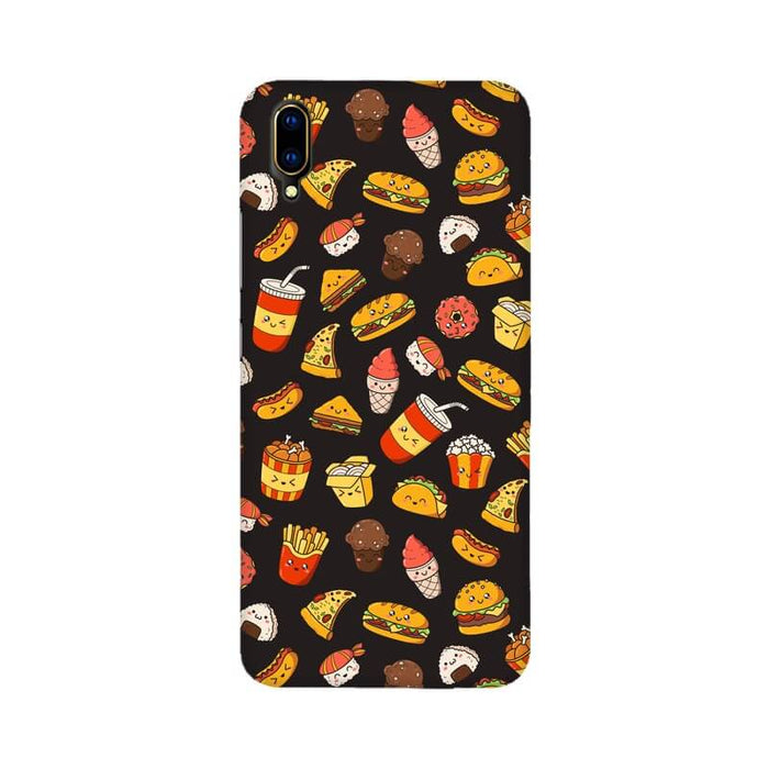 Foodie Abstract Designer Pattern Vivo V11 Pro Cover - The Squeaky Store