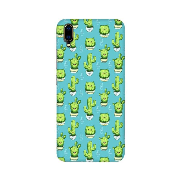 Cactus Abstract Designer Pattern Vivo V11 Pro Cover - The Squeaky Store