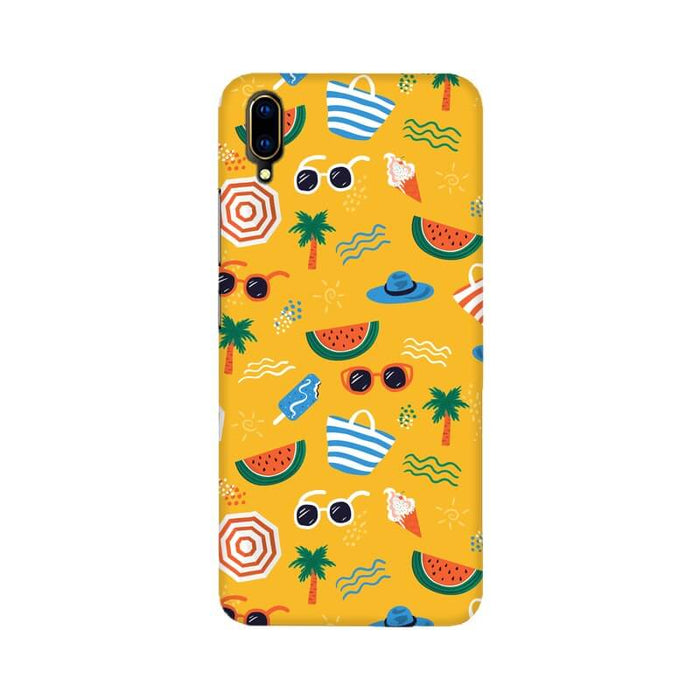 Beach Abstract Designer Pattern Vivo V11 Pro Cover - The Squeaky Store