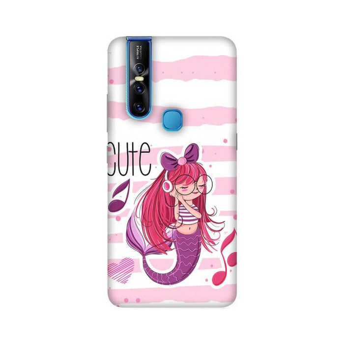 Cute Mermaid Designer Abstract Pattern Vivo V15 Cover - The Squeaky Store