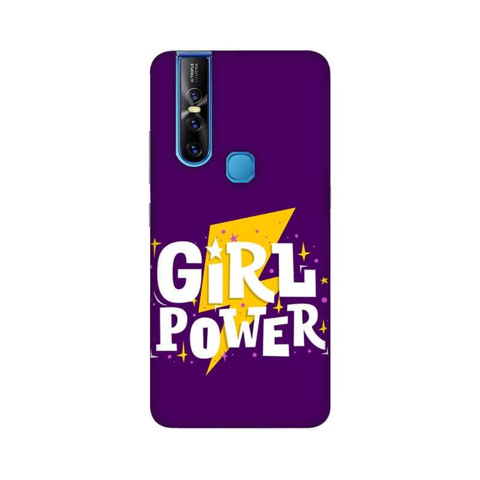 Girl Power Quote Designer Abstract Pattern Vivo V15 Cover - The Squeaky Store