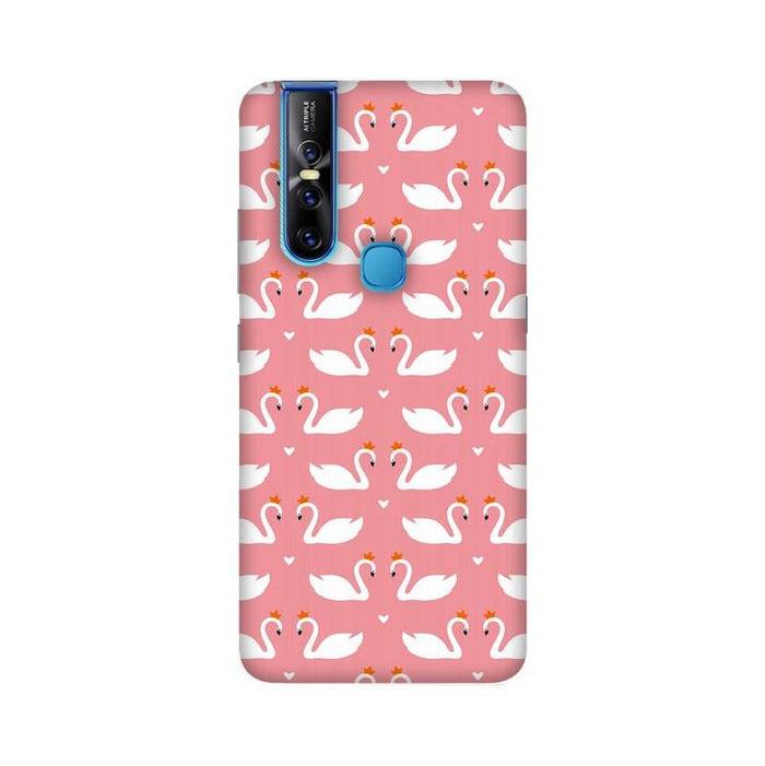 Beautiful Birds Loving Designer Abstract Pattern Vivo V15 Cover - The Squeaky Store