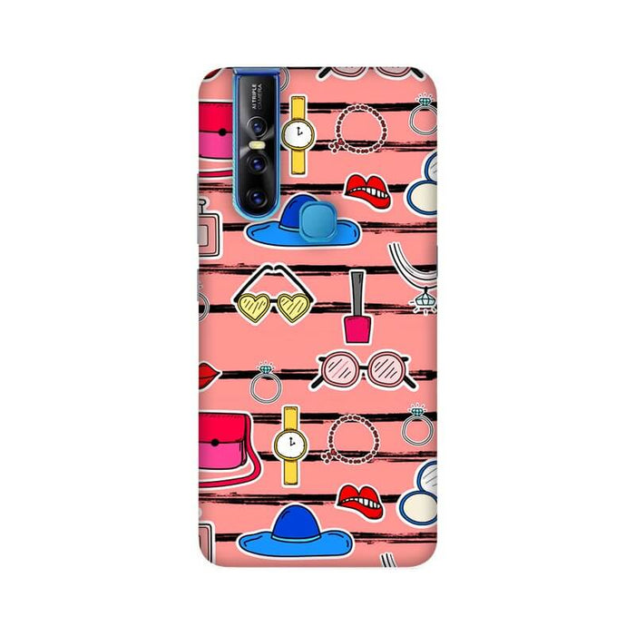 Girl Fashion Abstract Illustration Vivo V15 Cover - The Squeaky Store