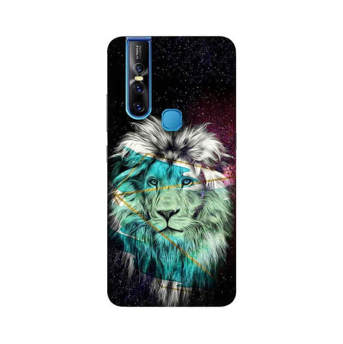 Universal King Lion Abstract Illustration Vivo V15 Cover - The Squeaky Store
