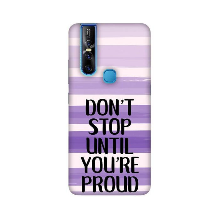 Be Proud Quote Designer Illustration Vivo V15 Cover - The Squeaky Store