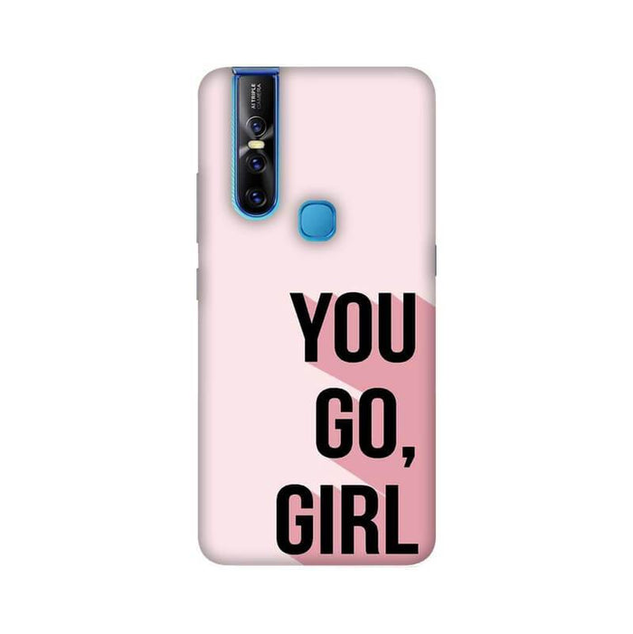 You Go Girl Quote Illustration Vivo V15 Cover - The Squeaky Store