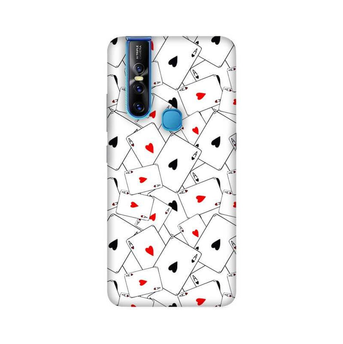 Playing Cards Ace Pattern Designer Vivo V15 Cover - The Squeaky Store