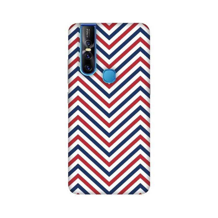 Colorful Zigzag Pattern Designer 1 Vivo V15 Cover - The Squeaky Store