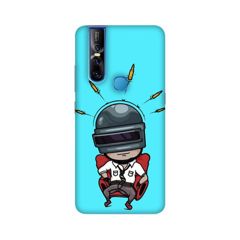 PUBG King Designer Illustration Vivo V15 Cover - The Squeaky Store