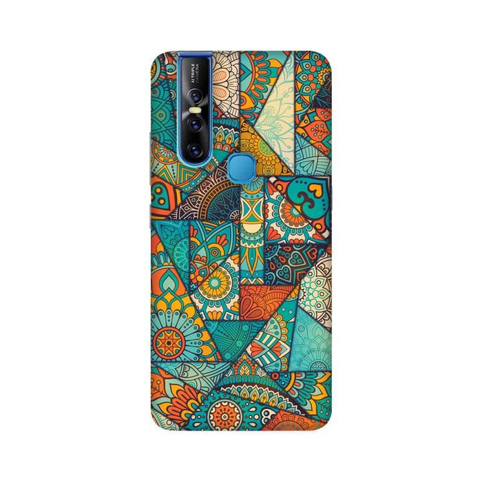 Abstract Geometric Pattern Vivo V15 Cover - The Squeaky Store