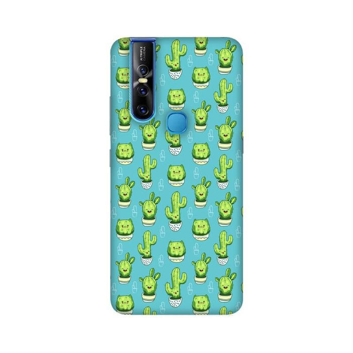 Cute Cactus Pattern Vivo V15 Cover - The Squeaky Store