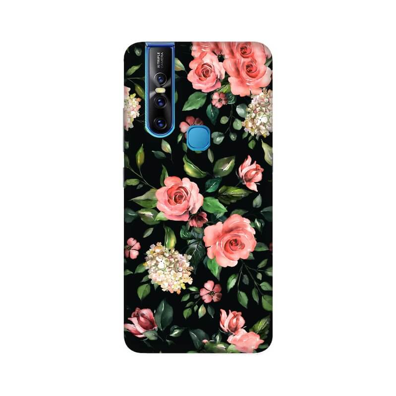 Beautiful Rose Pattern Vivo V15 Cover - The Squeaky Store