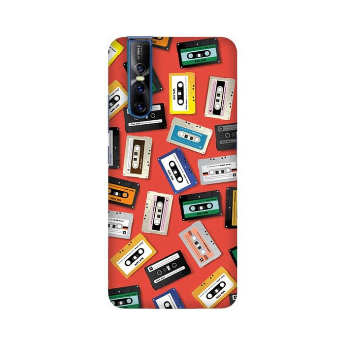 Retro Cassette Designer Abstract Pattern Vivo V15 Pro Cover - The Squeaky Store