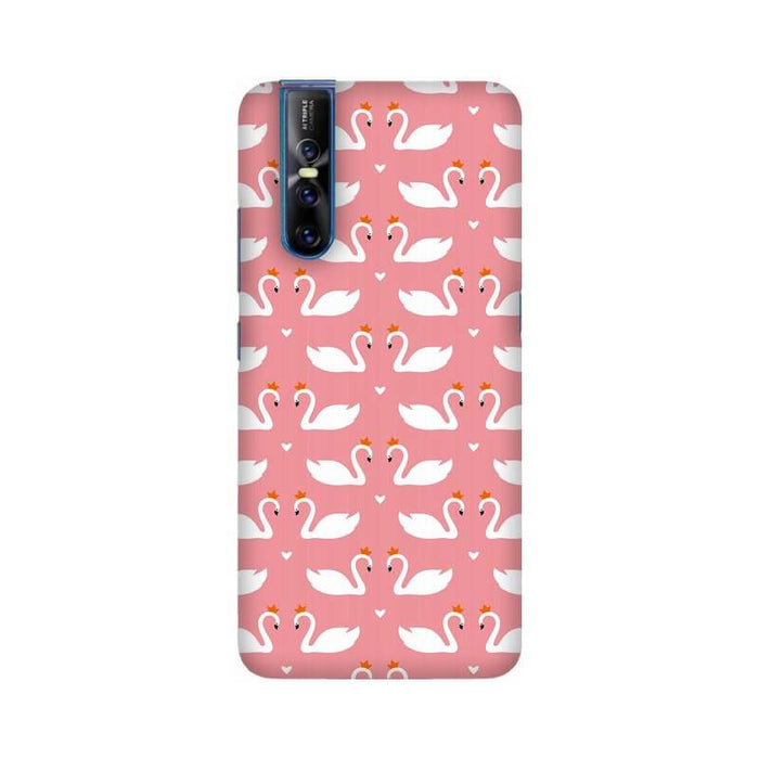 Beautiful Birds Loving Designer Abstract Pattern Vivo V15 Pro Cover - The Squeaky Store