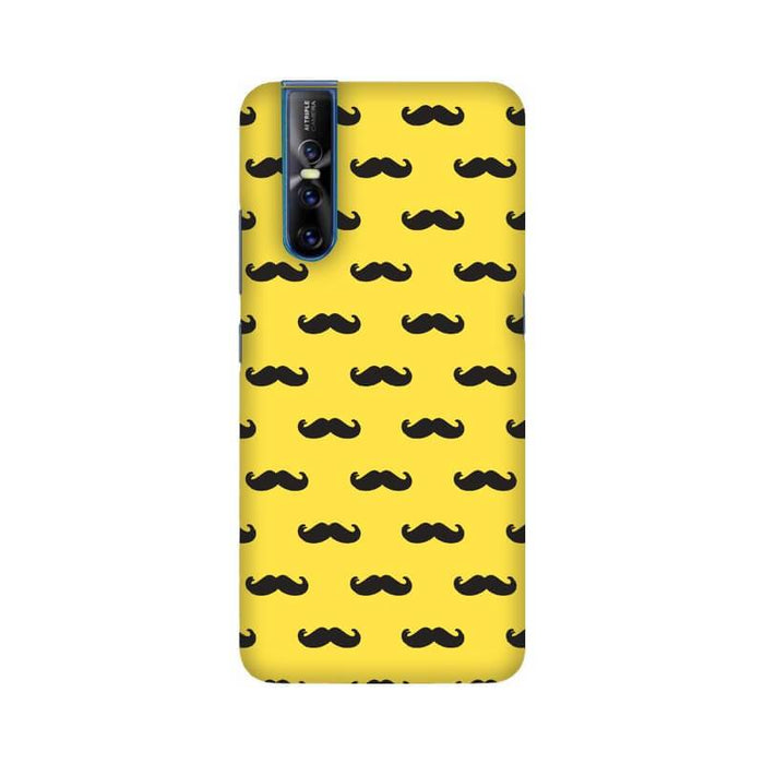Moustache Designer Abstract Pattern Vivo V15 Pro Cover - The Squeaky Store