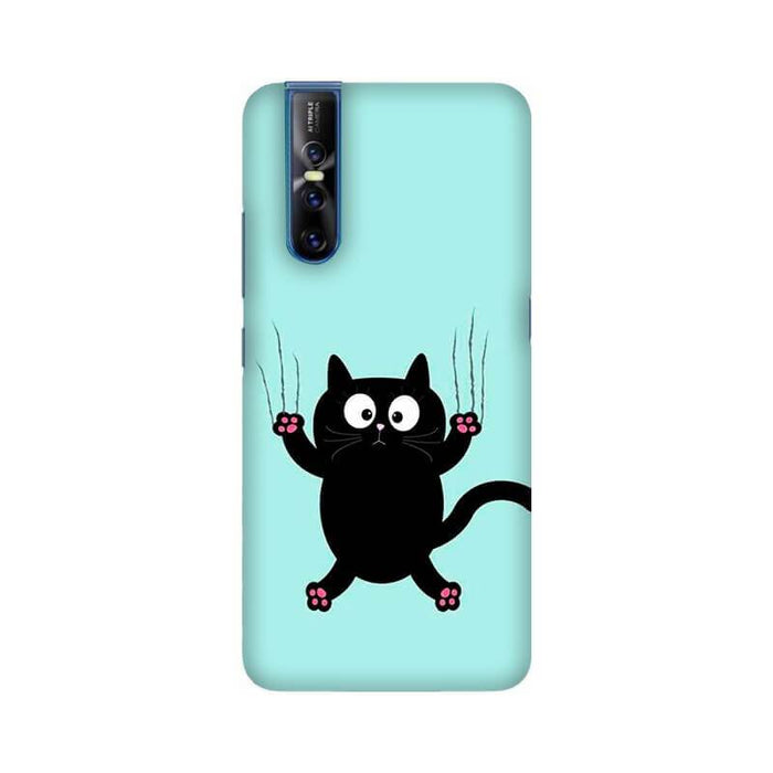 Cat Scratching Abstract Illustration Vivo V15 Pro Cover - The Squeaky Store