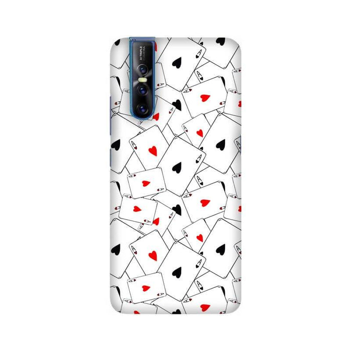 Playing Cards Ace Pattern Designer Vivo V15 Pro Cover - The Squeaky Store