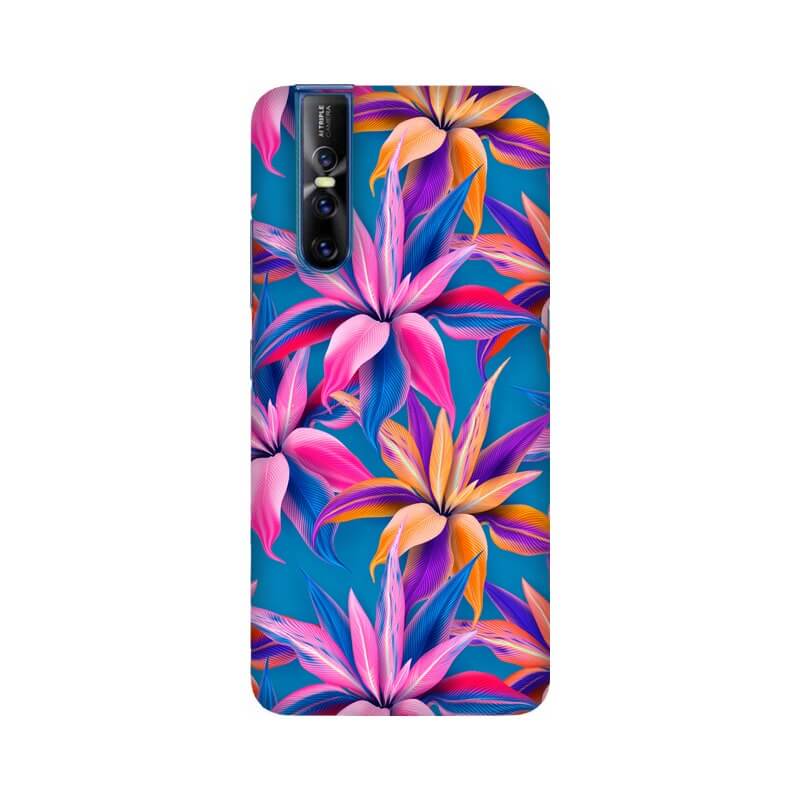 Beautiful Flower Pattern Vivo V15 Pro Cover - The Squeaky Store