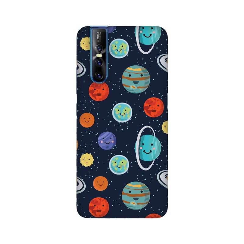 Cute Planets Pattern Vivo V15 Pro Cover - The Squeaky Store
